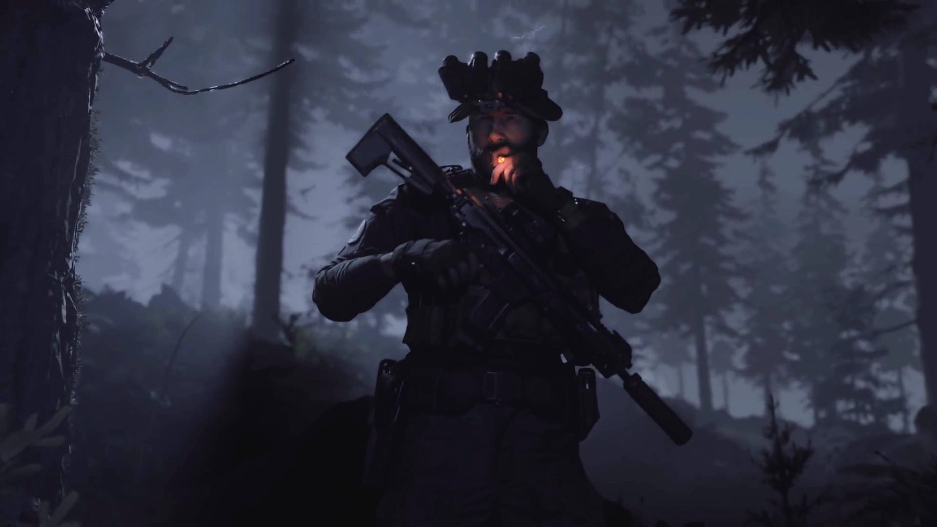 Call Of Duty Mw 2019 Captain John Price Night Scene Background