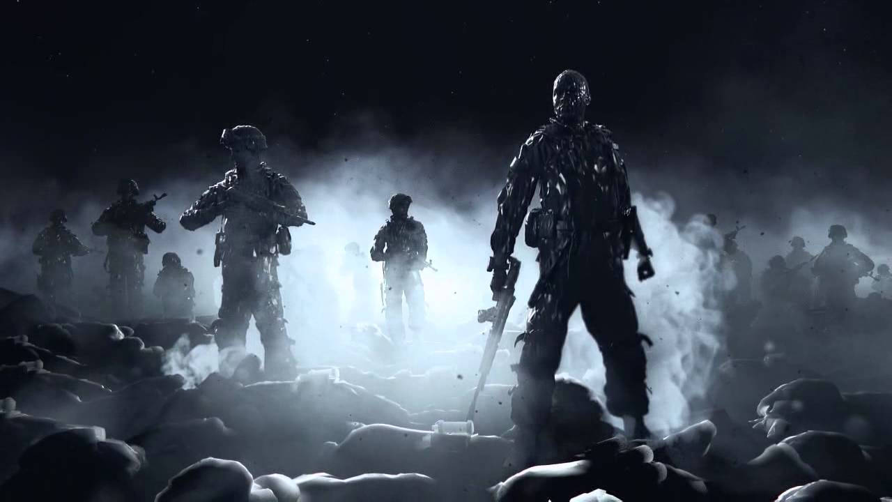 Call Of Duty Soldiers On Corpse Background
