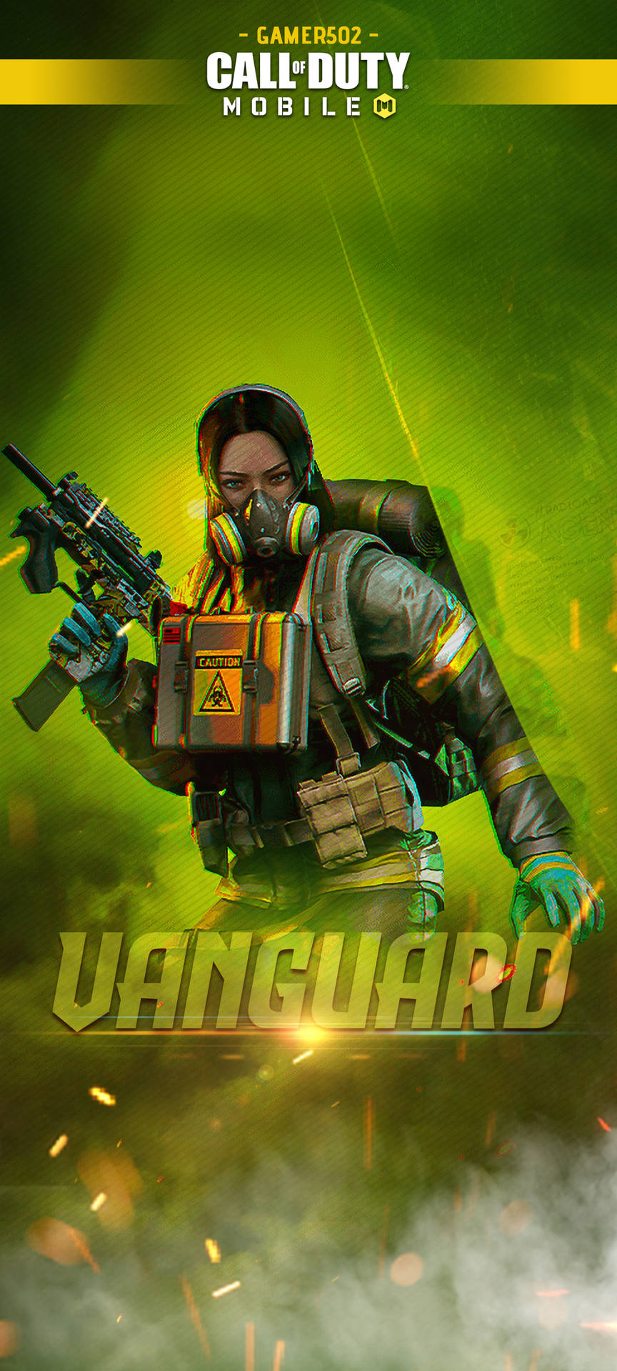 Call Of Duty Vanguard Girl Sniper Green Gas Background