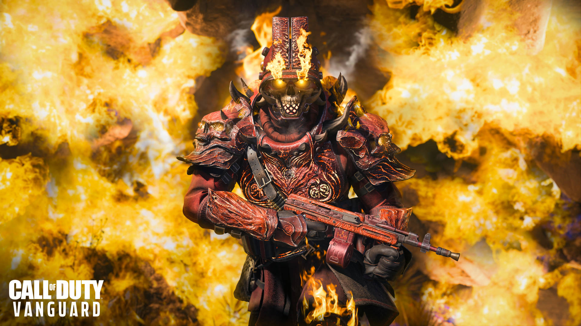 Call Of Duty Vanguard Inferno Fire Blow Background