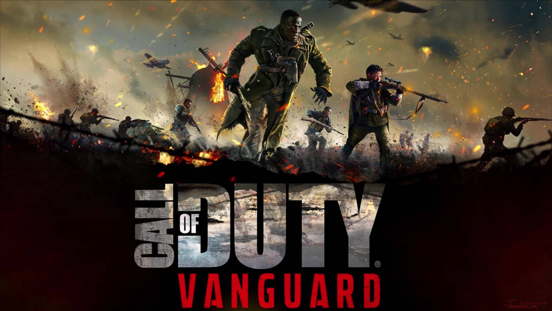 Call Of Duty Vanguard Official Cover Poster Background