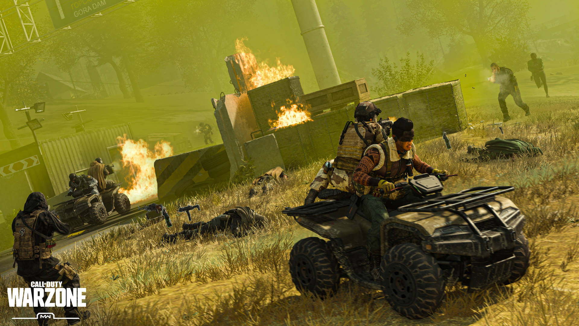 Call Of Duty Warzone 4k Burning Battlefield