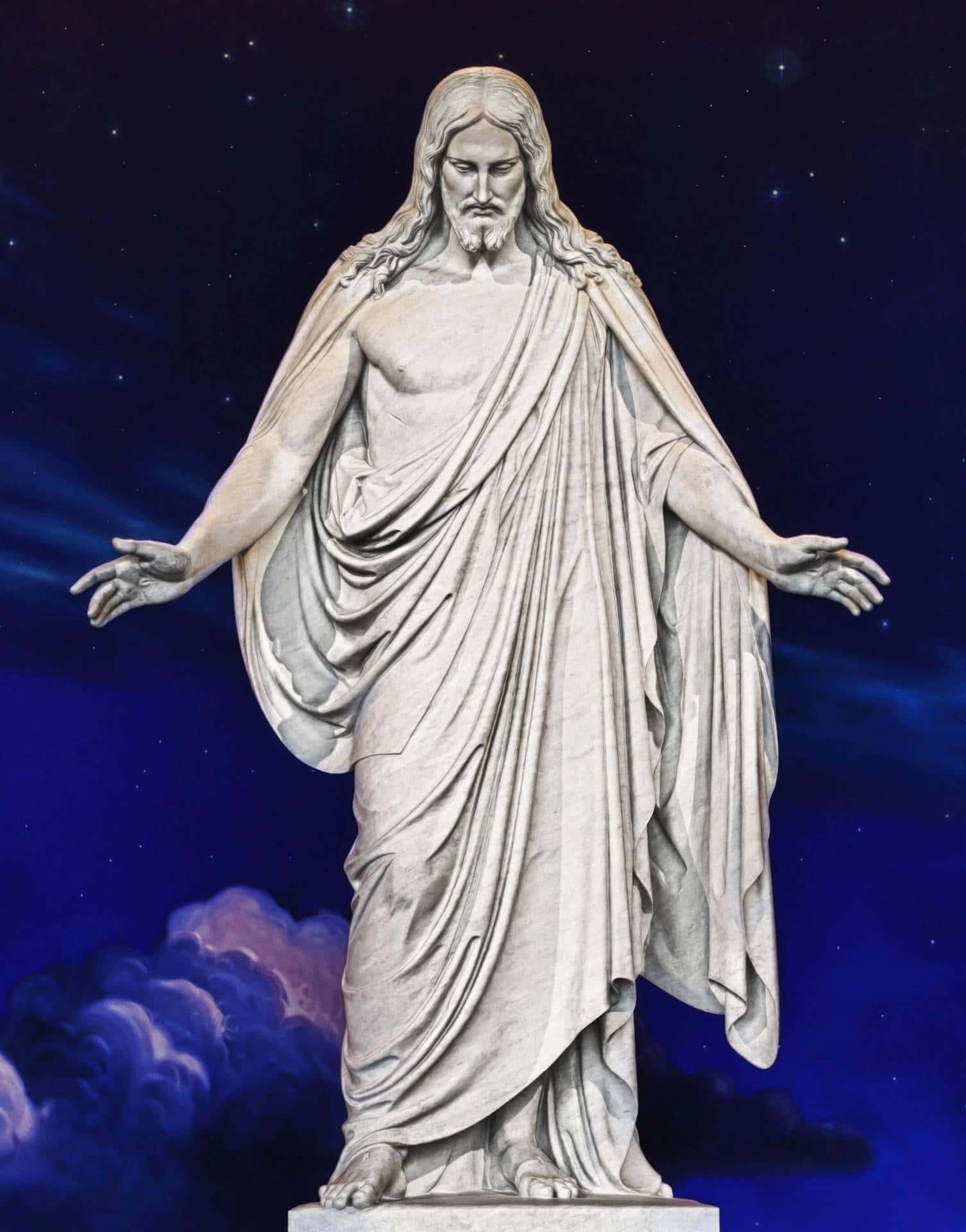 Call Upon Jesus Christ To Find Peace Background