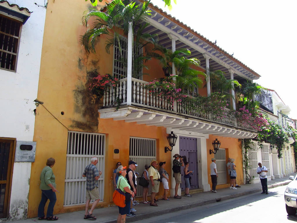 Calle Del Coliseo In Cartagena