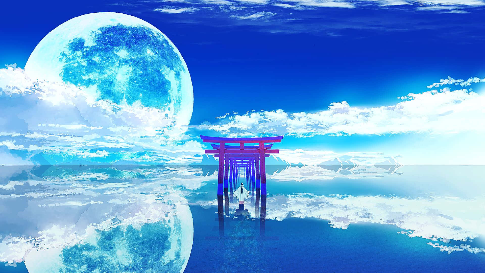 Calm Anime Japanese Torii