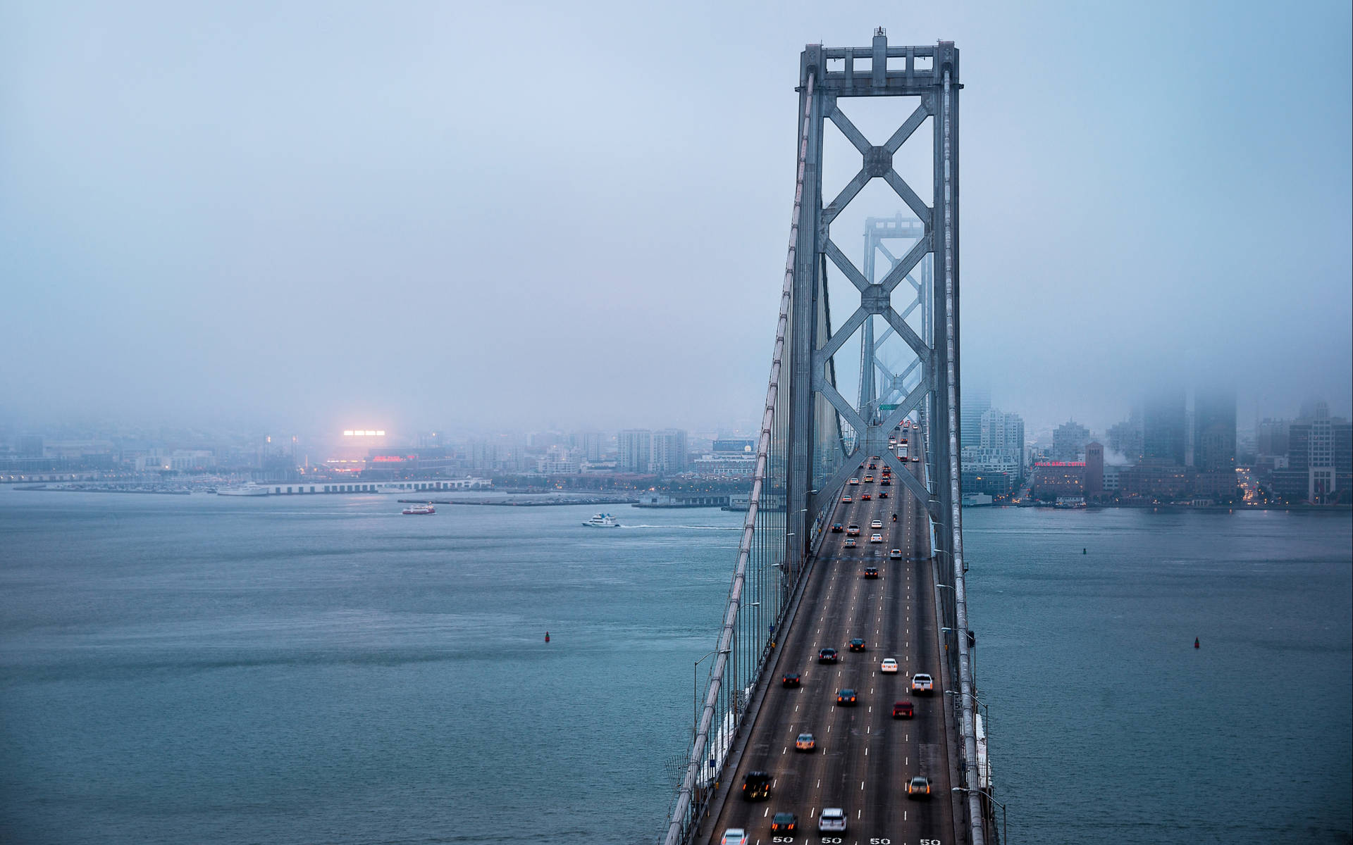 Calm Bay Bridge San Francisco Photography Background