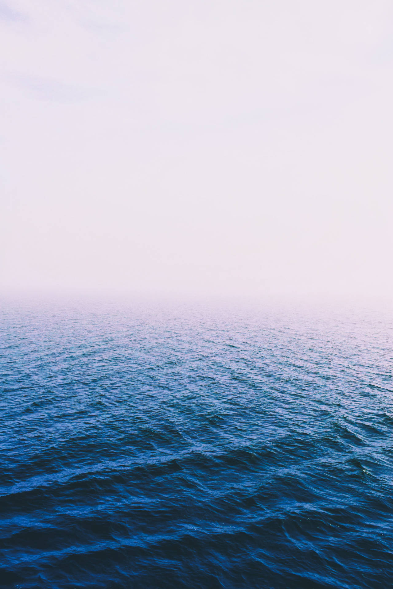 Calm Dark Blue Ocean Background