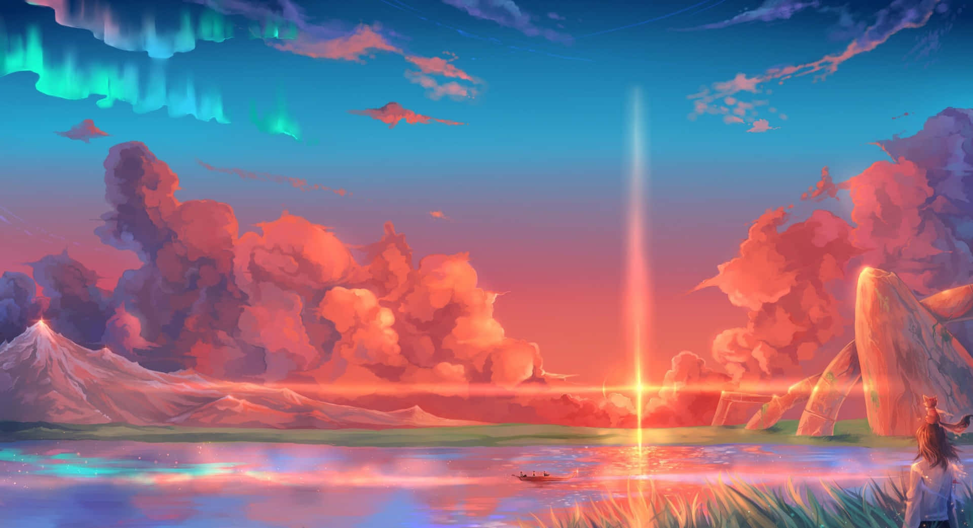 Calm Dusk Aesthetic Desktop