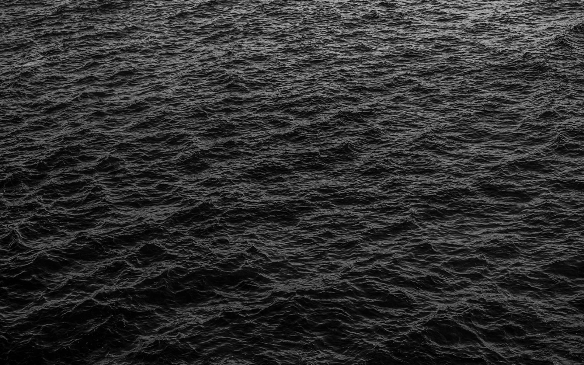 Calm Sea Waves Black Mac Background