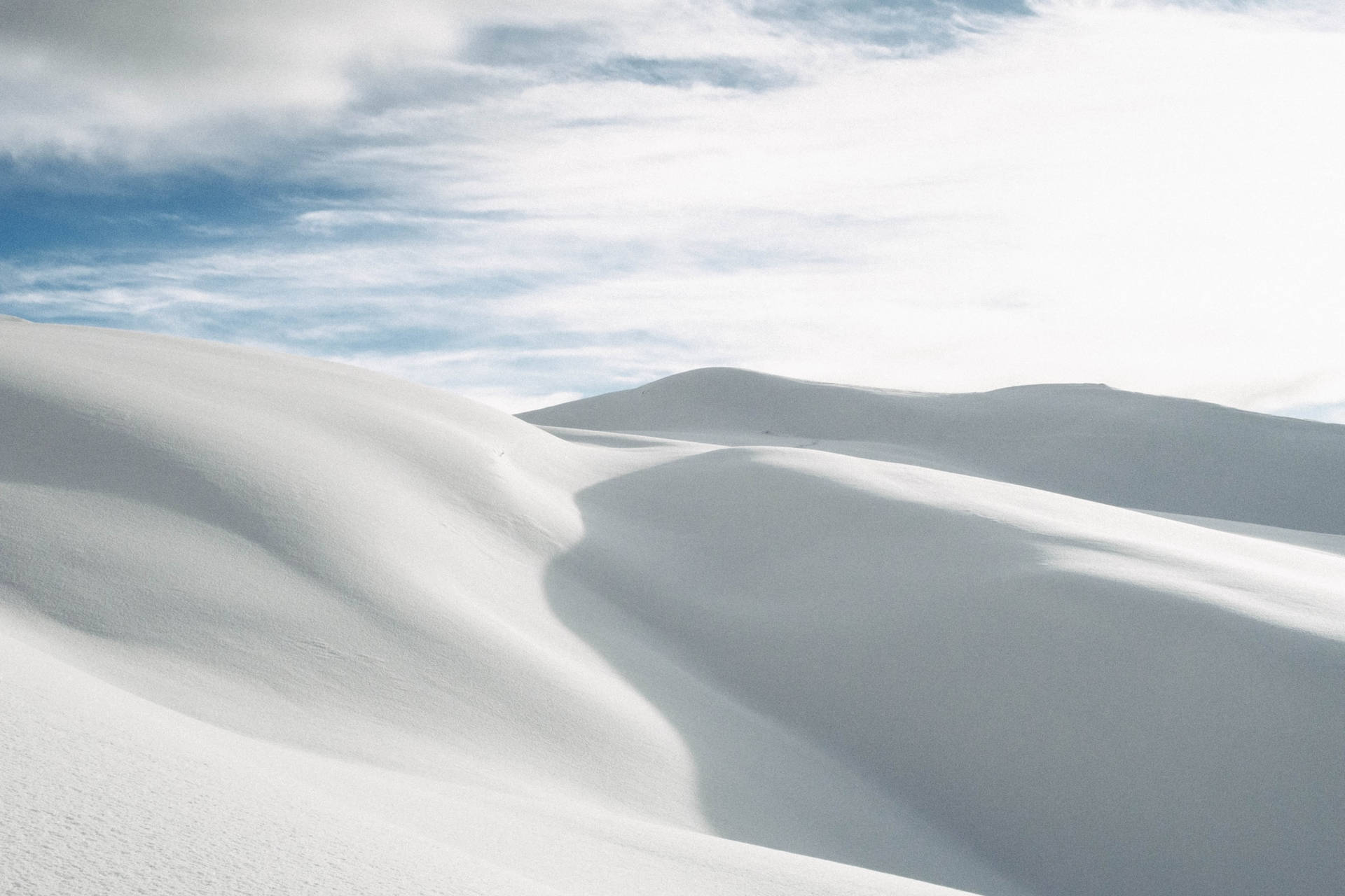 Calm White Dunes Background