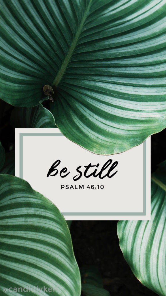 Calming Psalm Bible Quote Background