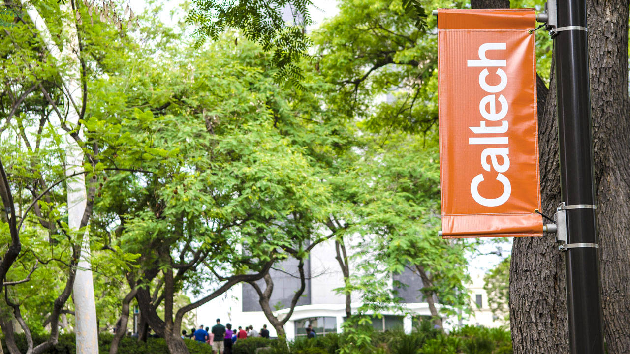 Caltech Banner On Pole