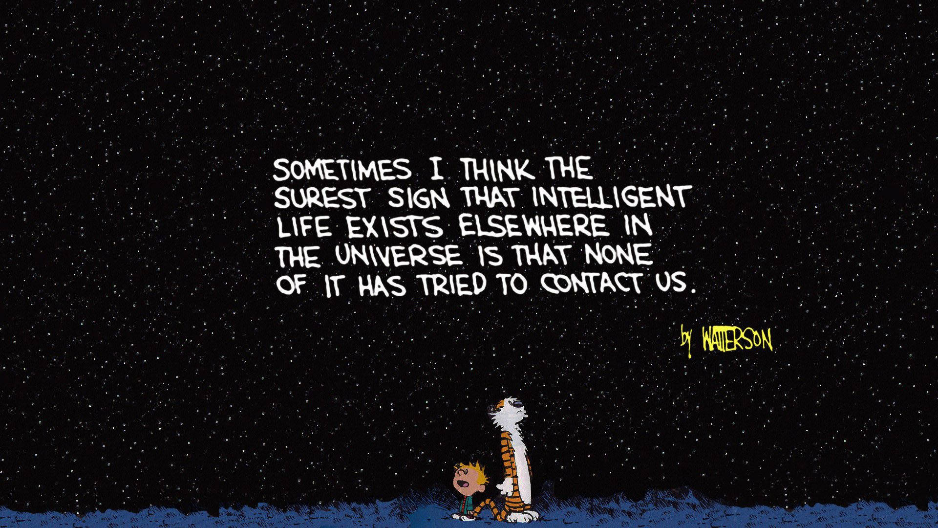 Calvin And Hobbes Quote Background