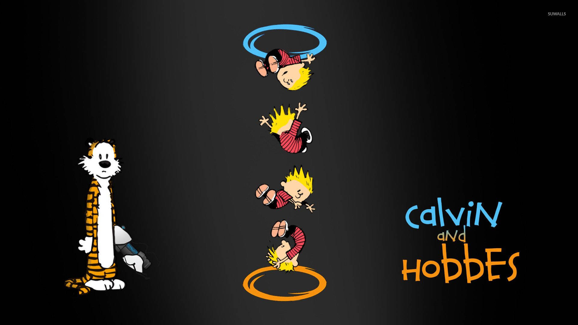 Calvin And Hobbes Teleportation Ring Background