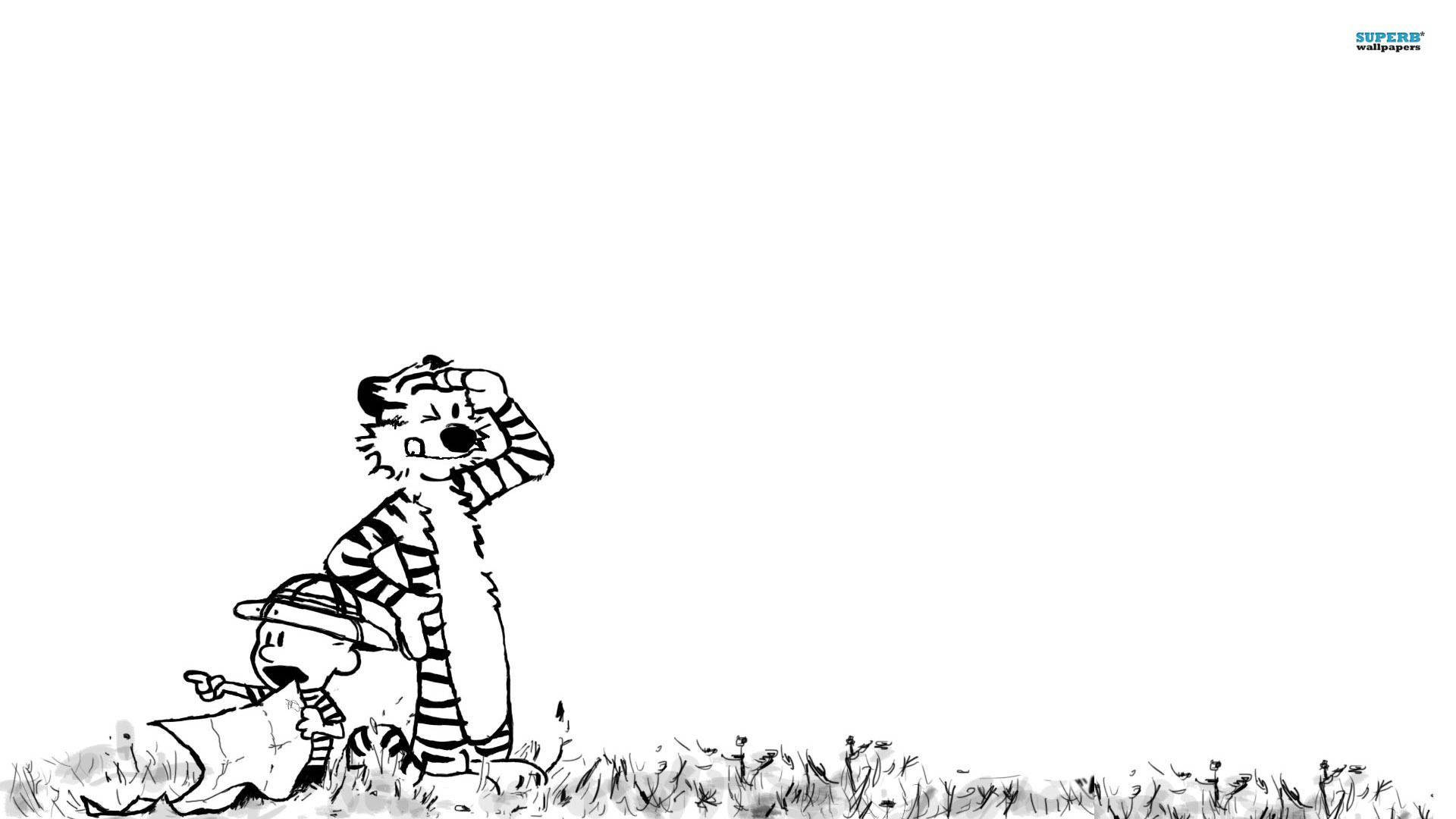 Calvin And Hobbes Treasure Hunt Background