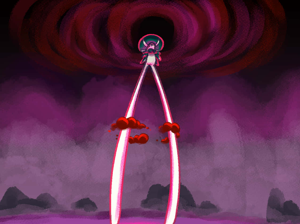 Calyrex Pokemon In The Sky Background