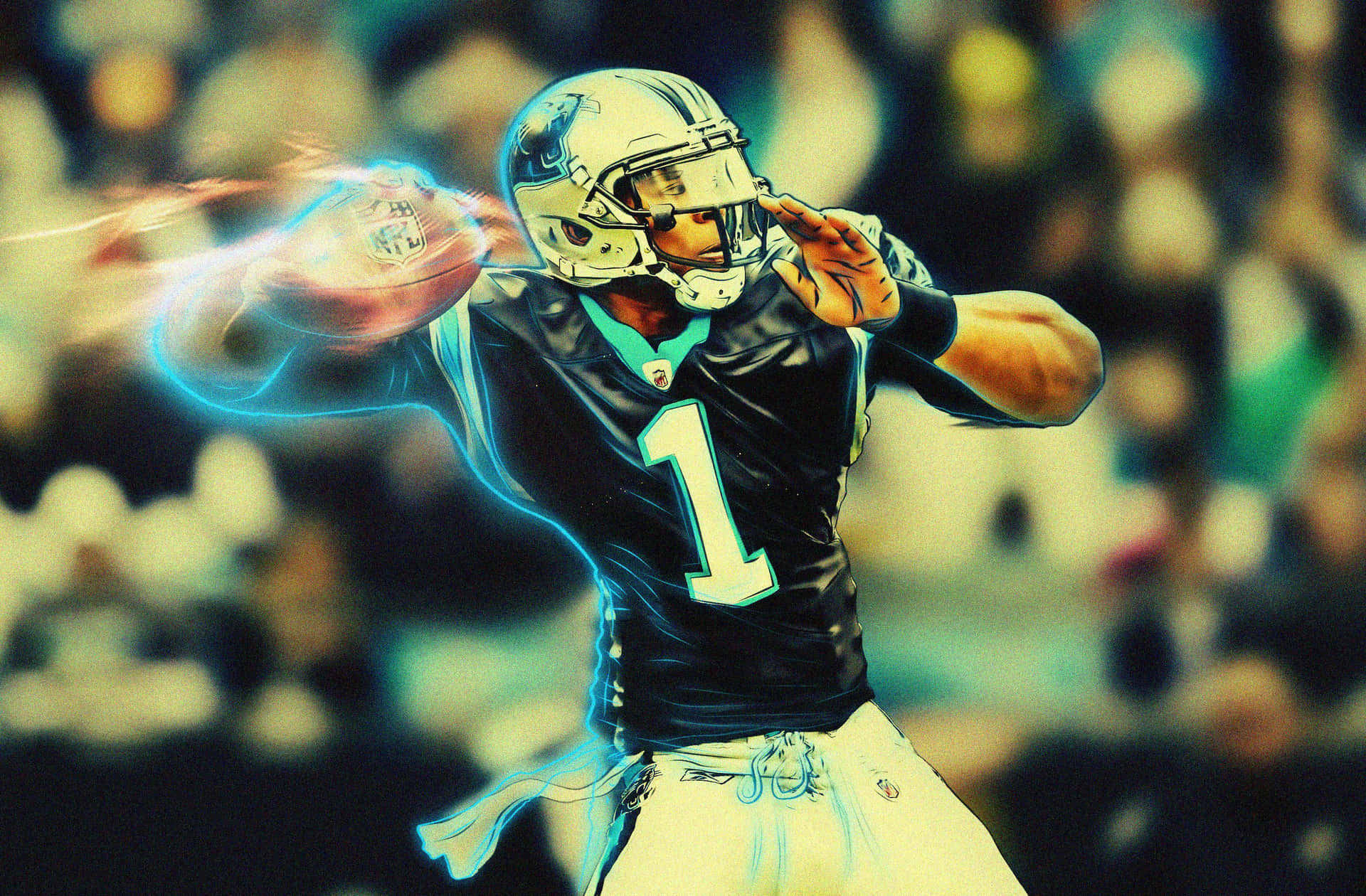 Cam Newton Football Background