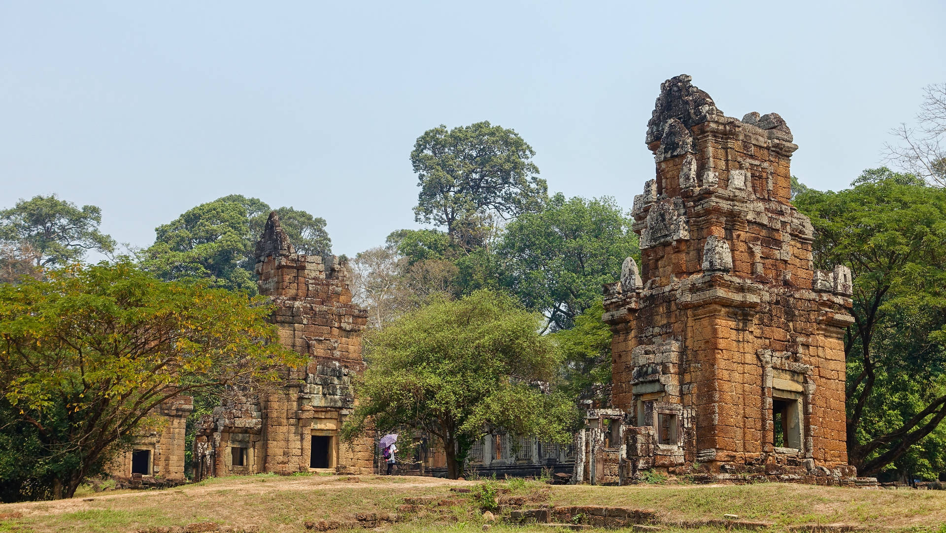Cambodia Suor Prat Tower Background