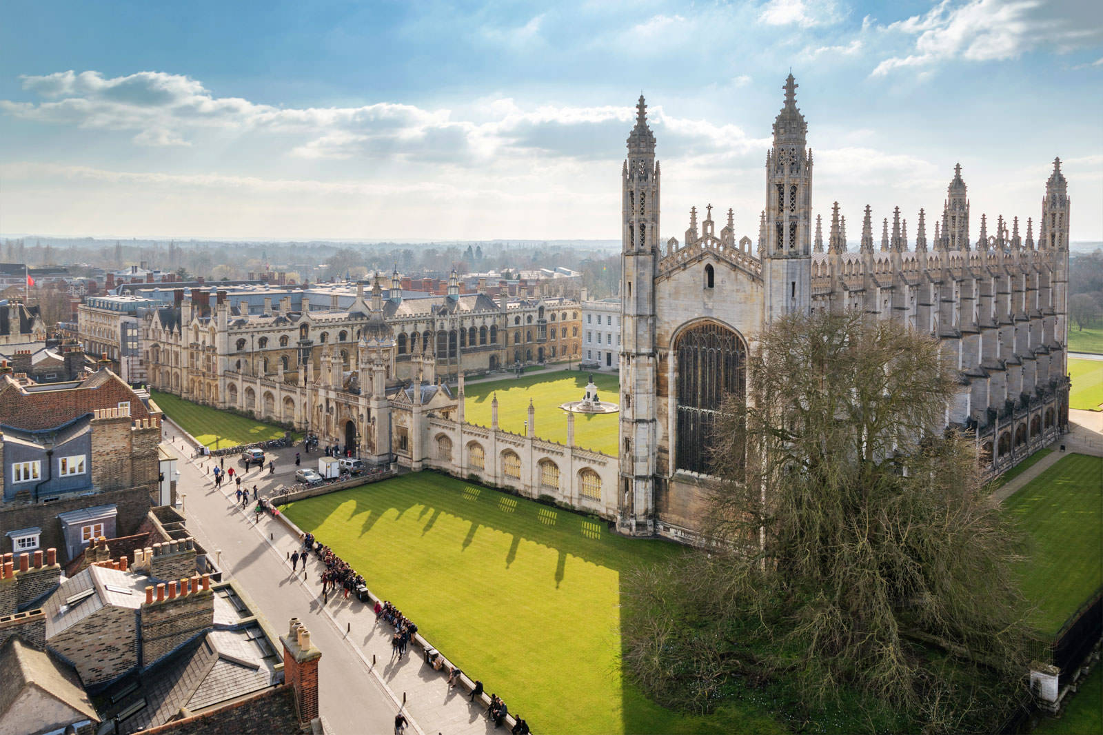 Cambridge King's College Building Background