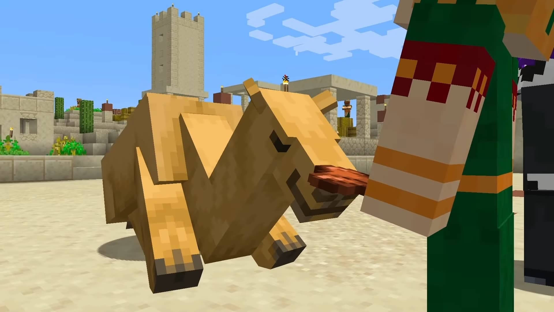 Camel Bowing Down Minecraft Hd Background