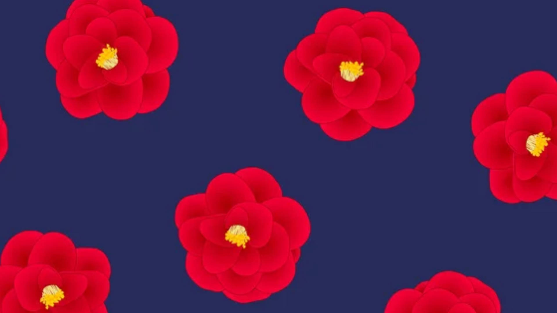 Camellia Sasanqua Vector Background