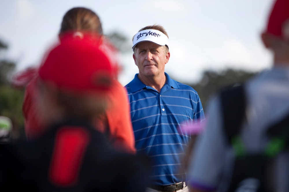 Camera Focused On Fred Funk