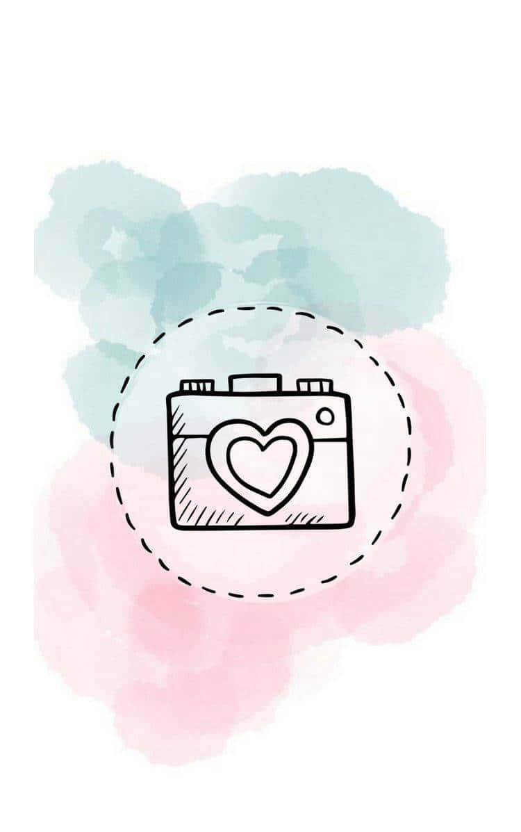 Camera With Heart Instagram Stories Background