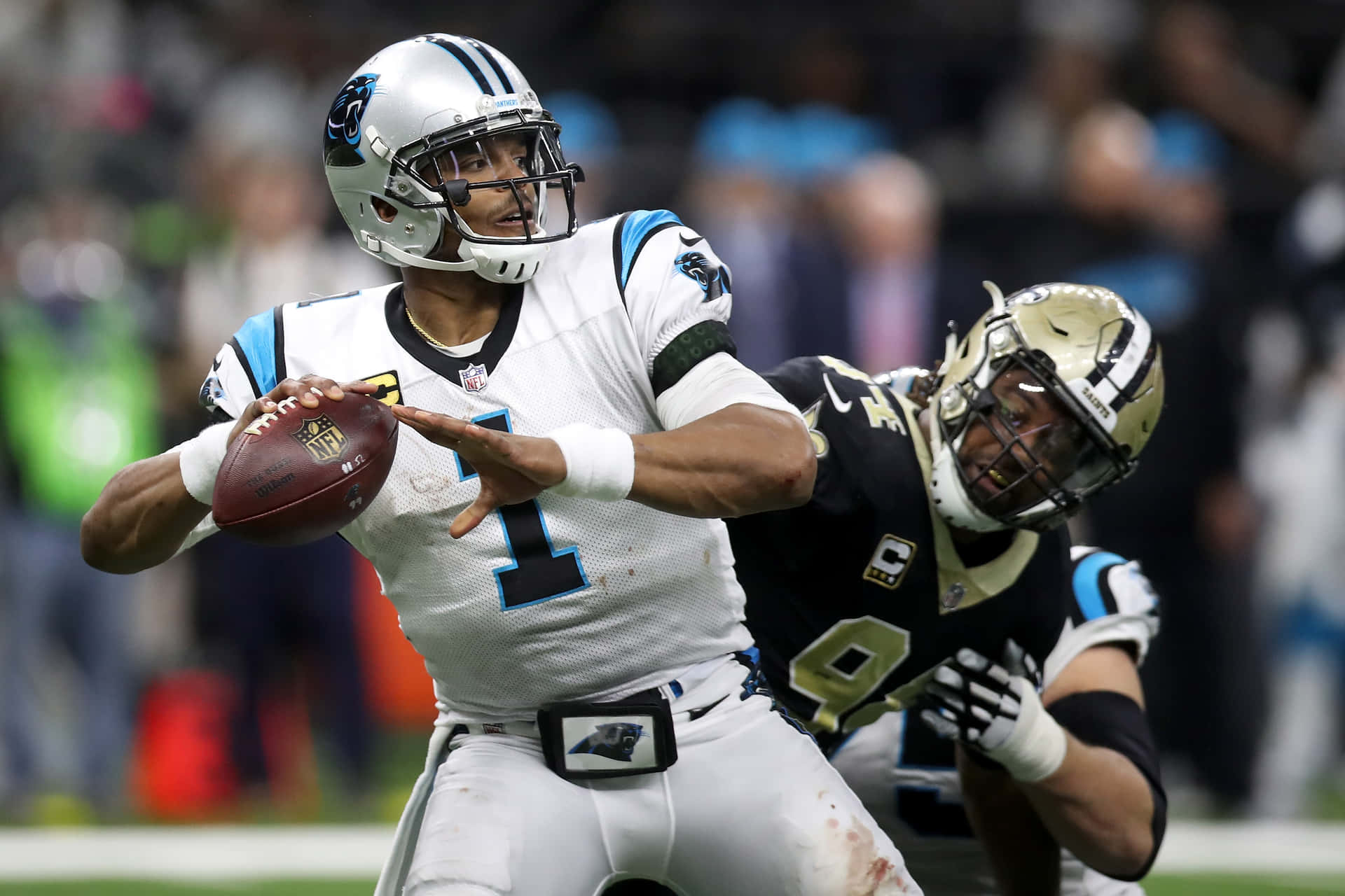 Cameron Jordan Against Rival Background