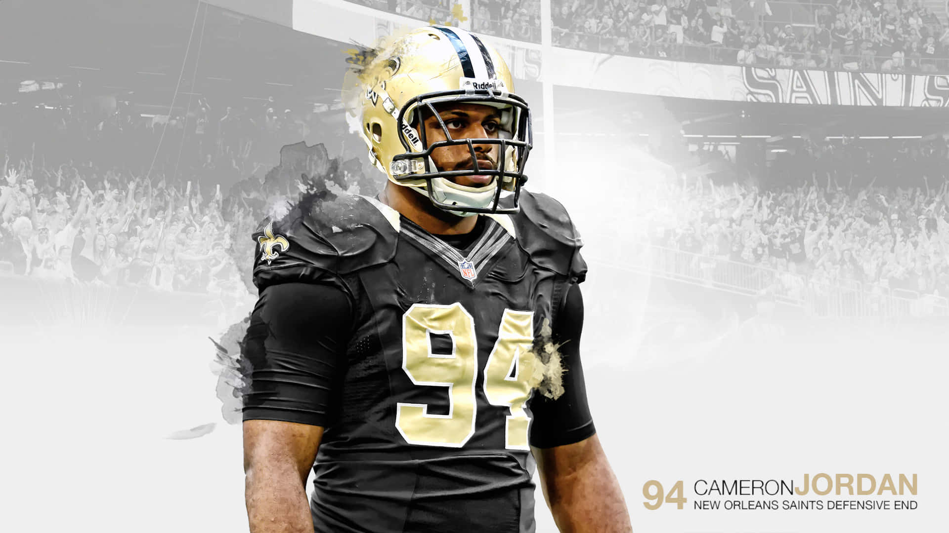 Cameron Jordan Graphic Poster Background