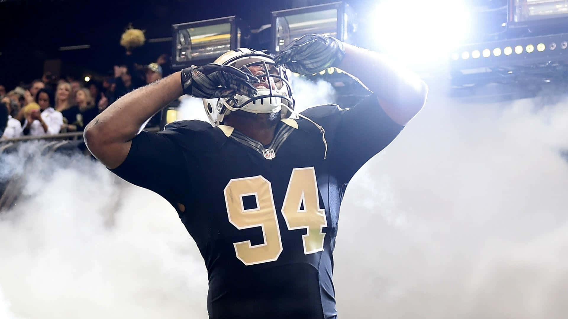 Cameron Jordan In Smokescreen Background