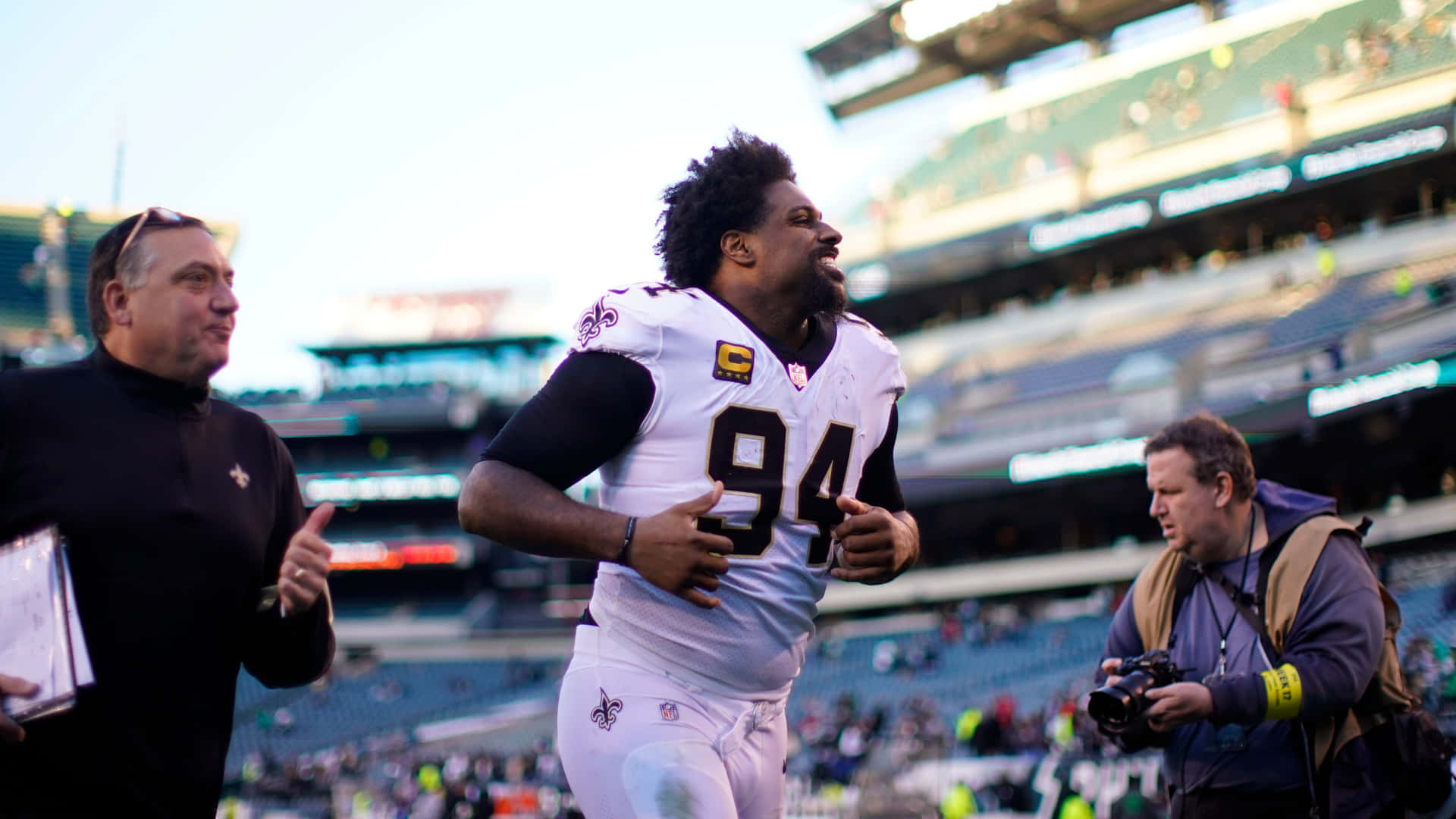 Cameron Jordan In Stadium Background