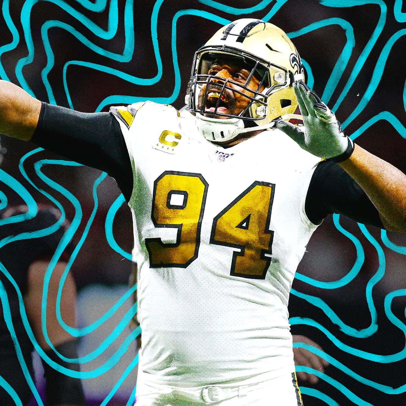 Cameron Jordan Jumping