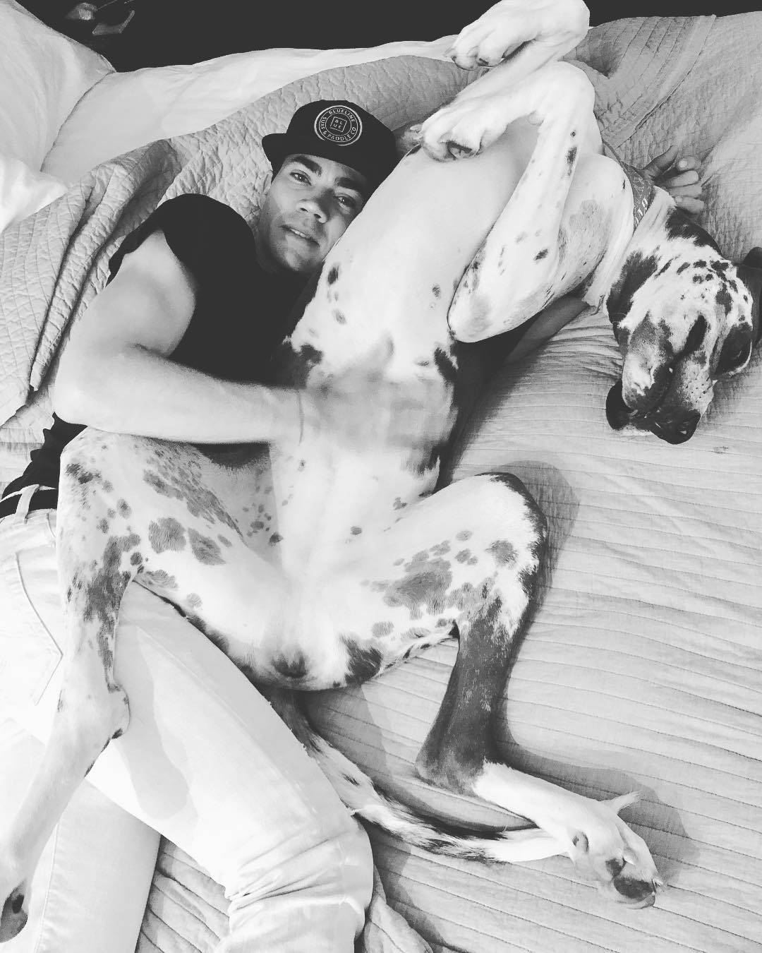 Camilo Villegas With His Dog