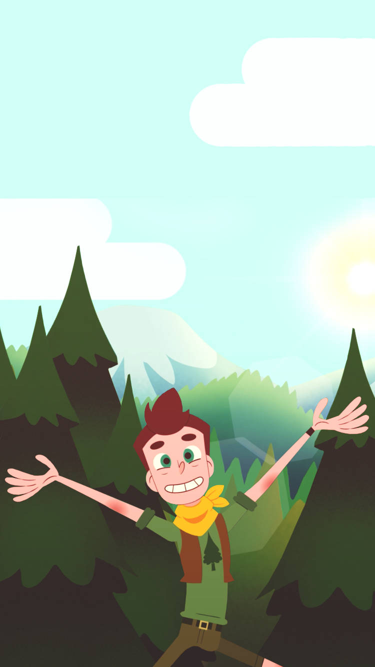 Camp Camp David With Trees Background