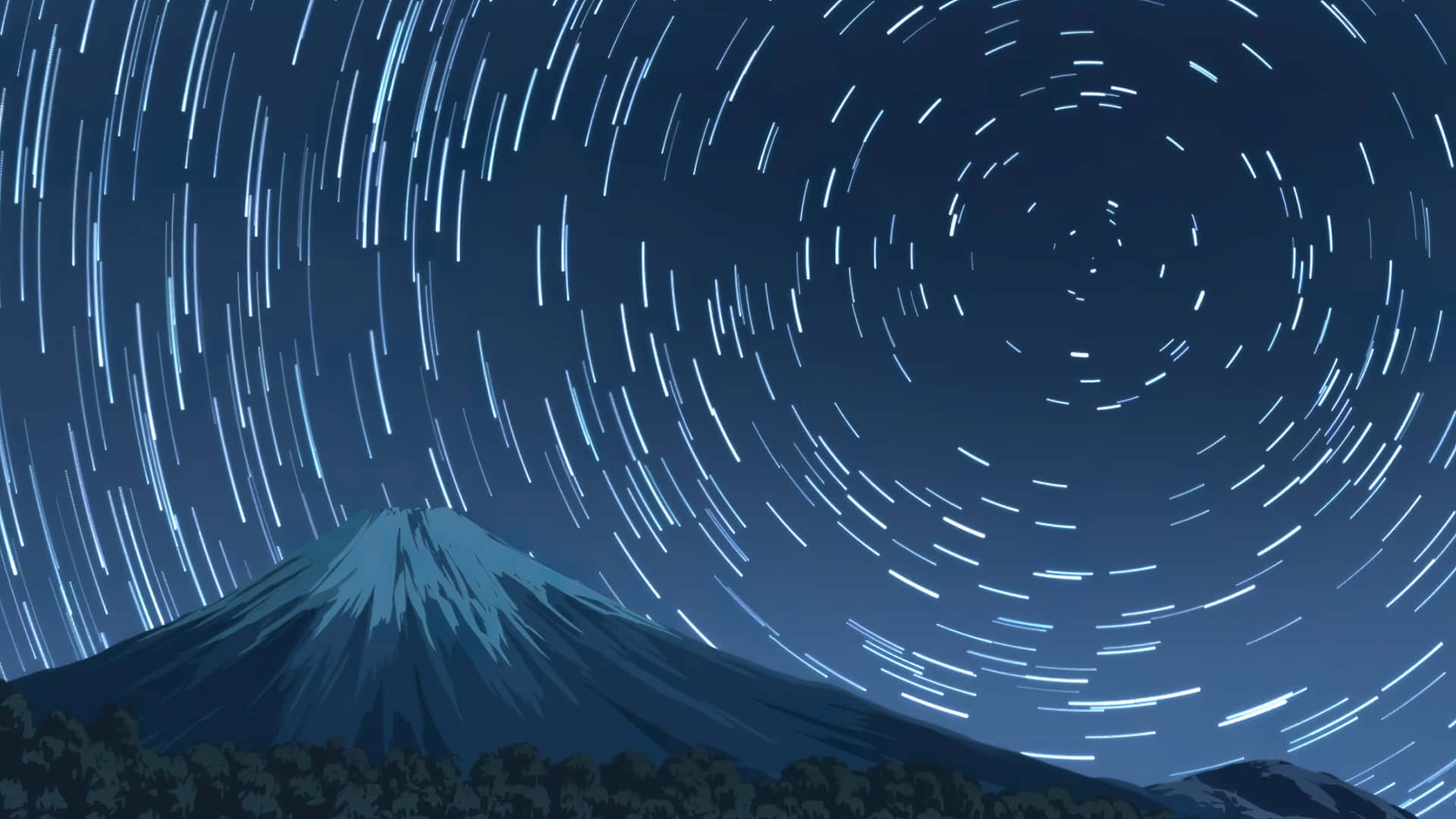 Camp Camp Mountain And Star Trails