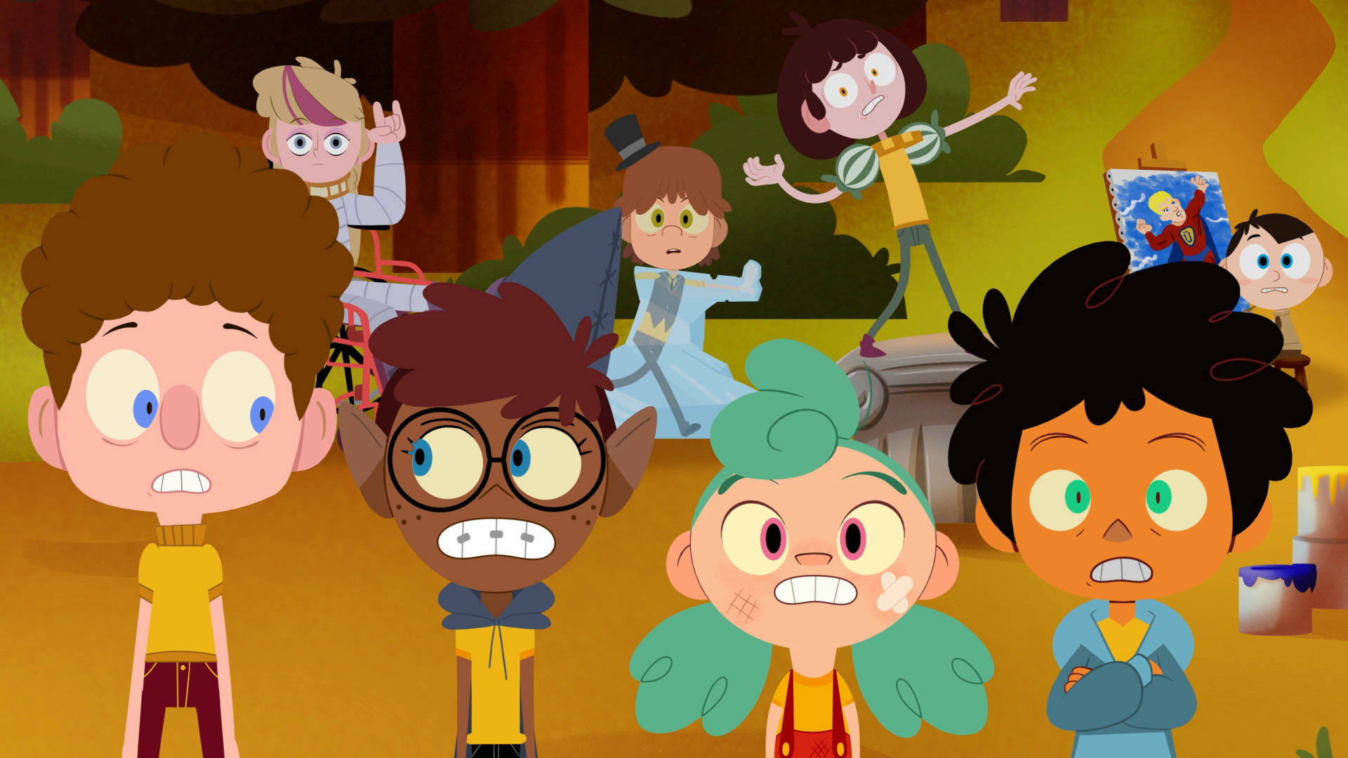 Camp Camp Naughty Kids Background