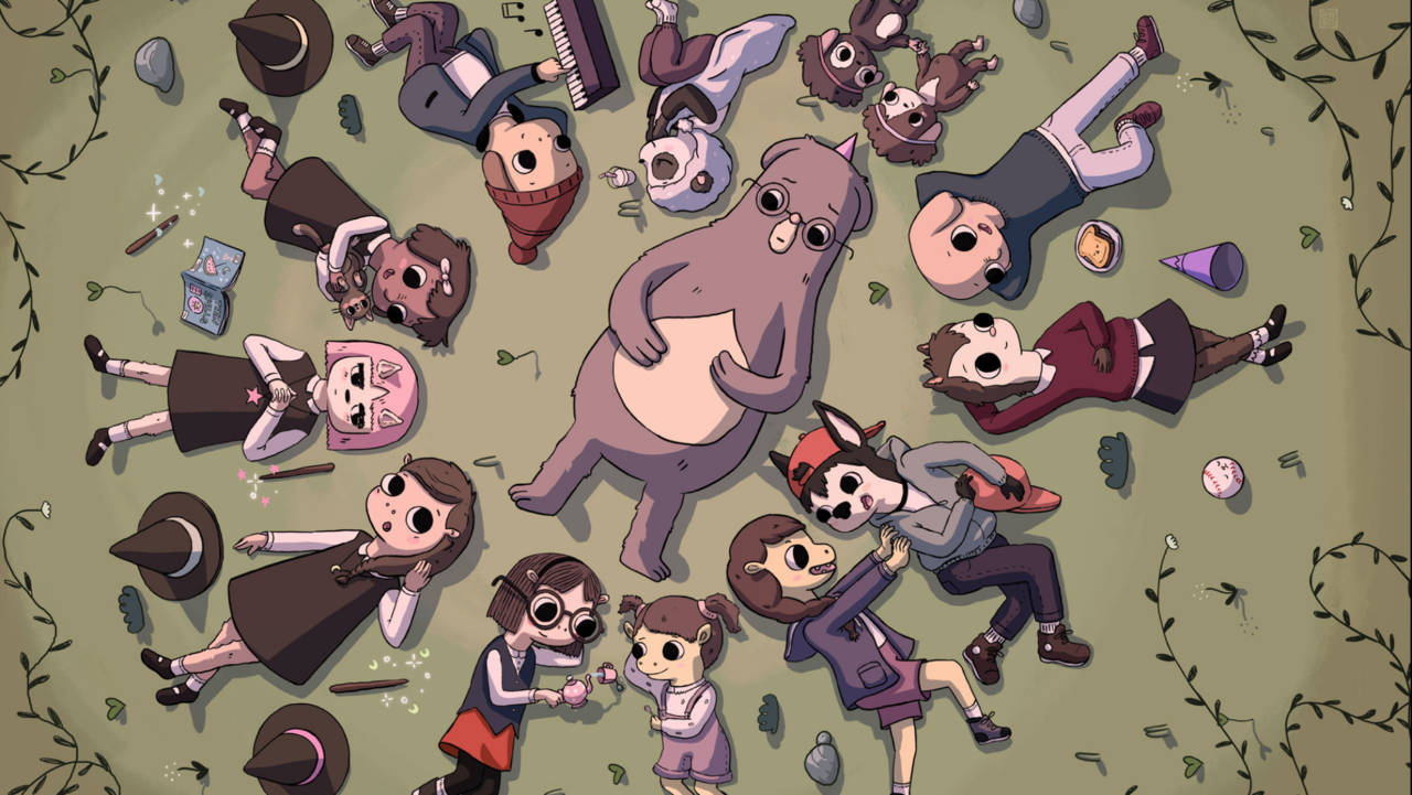 Camp Camp Squad In Forest Background