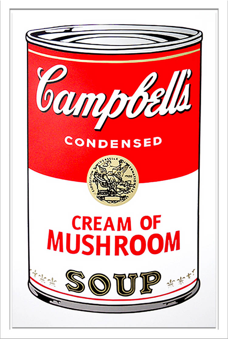 Campbell's Soup Can Pop Art Background