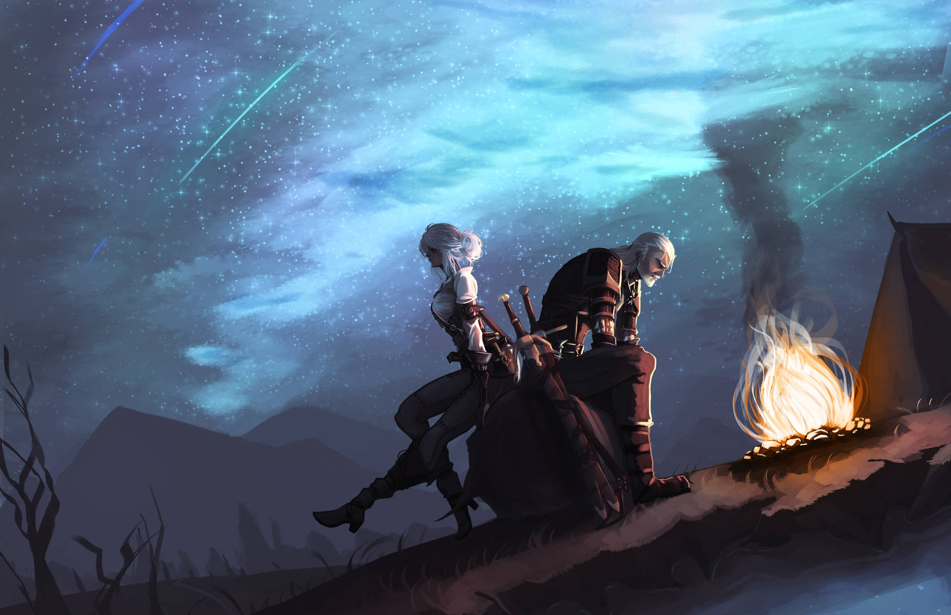 Campfire The Witcher 3 Background