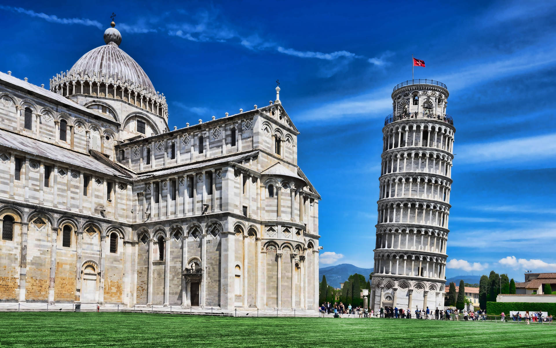 Campo Dei Miracoli In Pisa Background