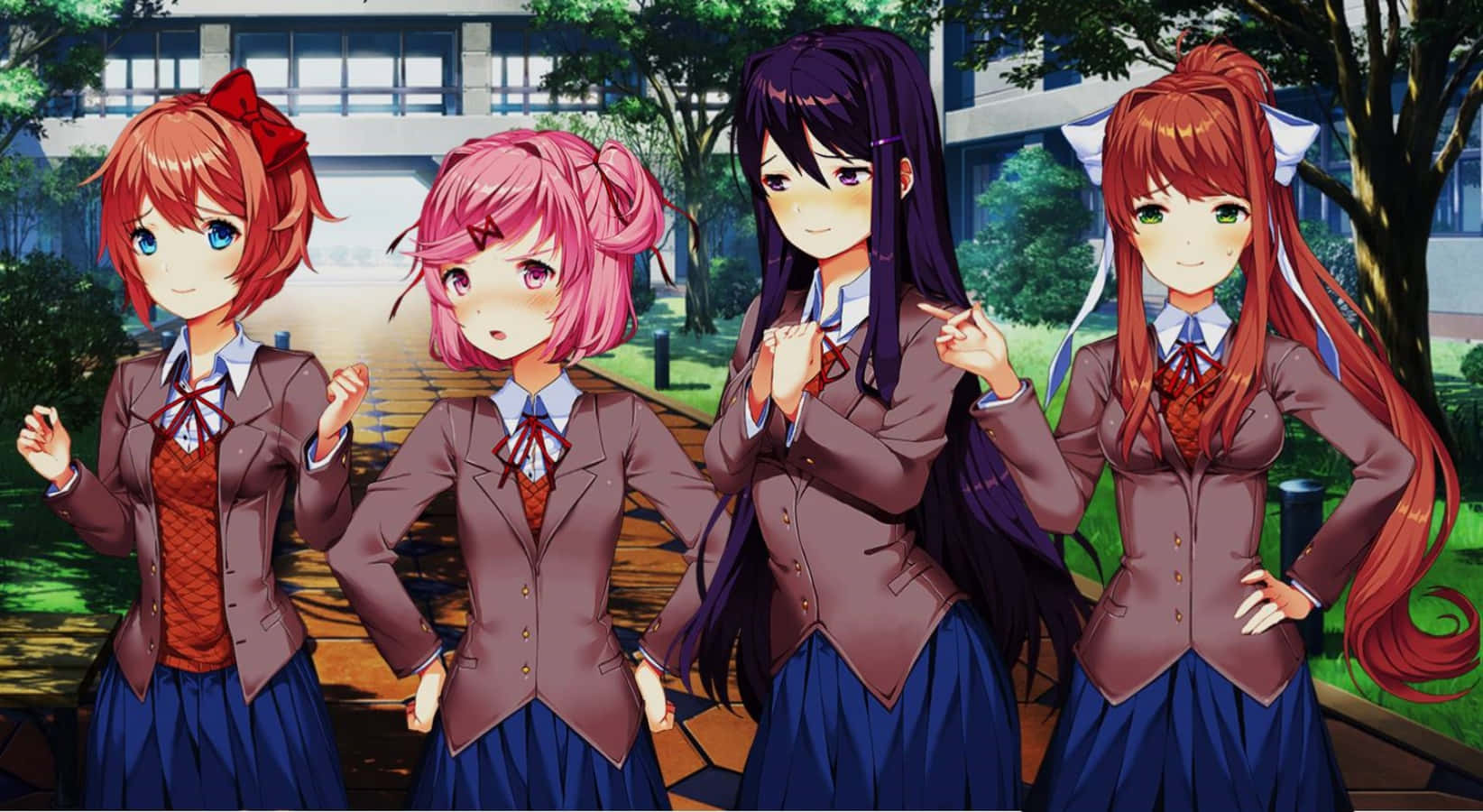 Campus Posing Ddlc Novel Background