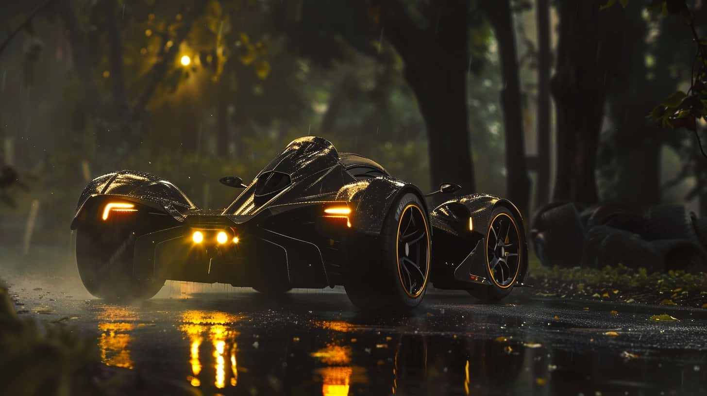 Can Am Spyder Rainy Ride Background