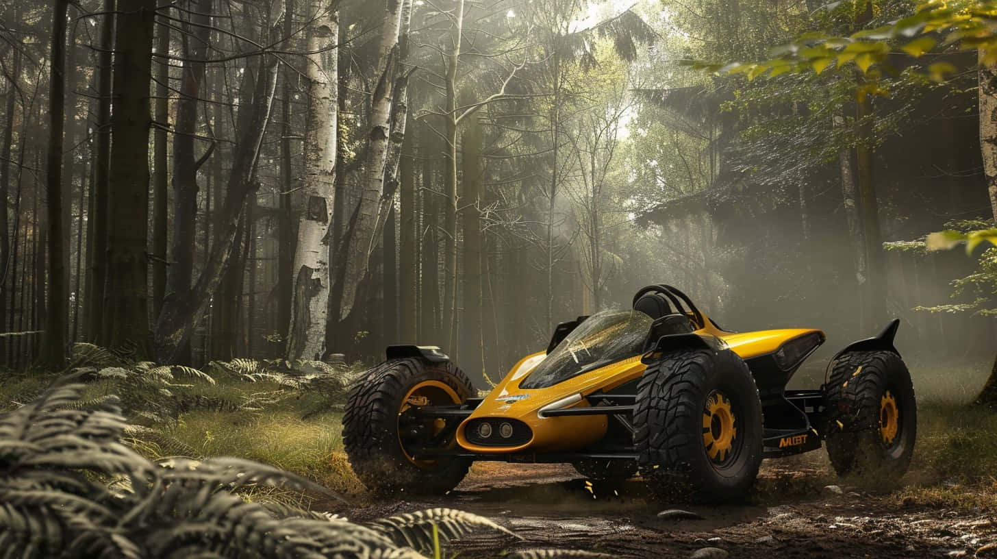 Can Am Vehiclein Forest Background