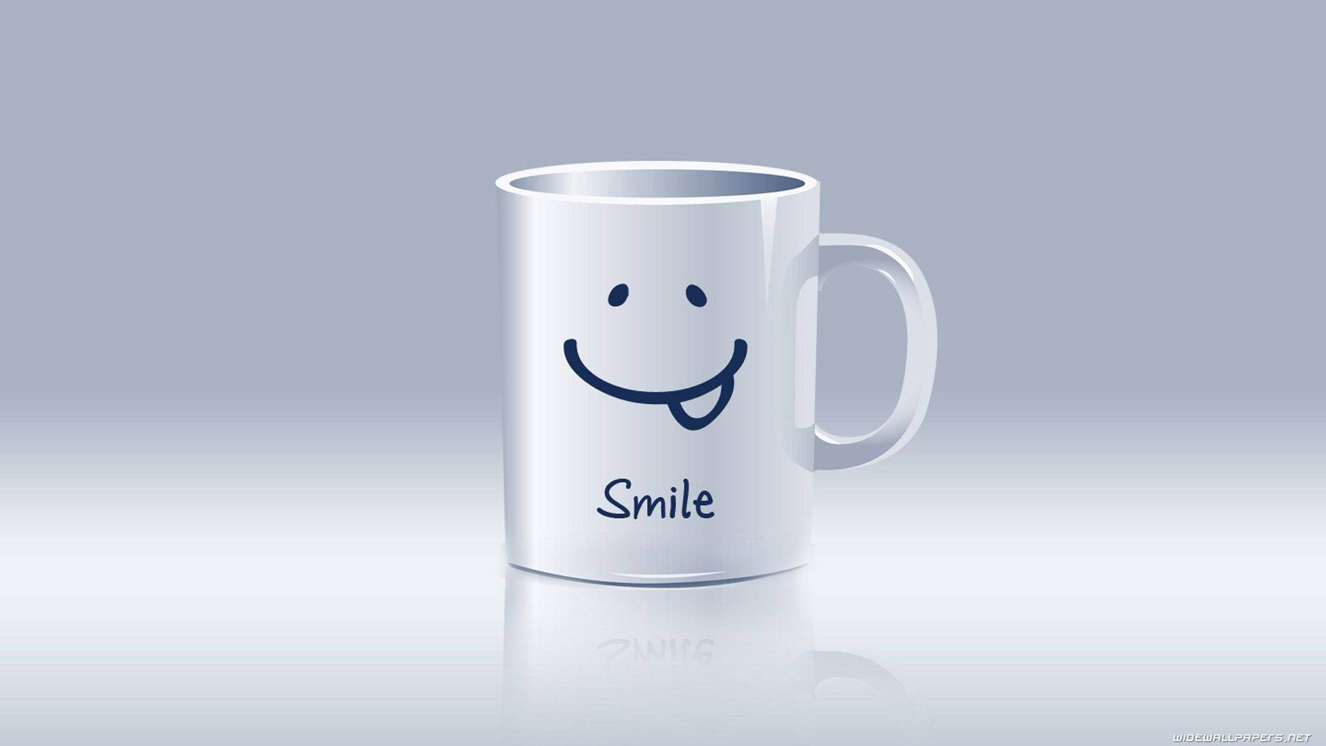 Can't Help But Smile With A Warm Mug Of Coffee Background