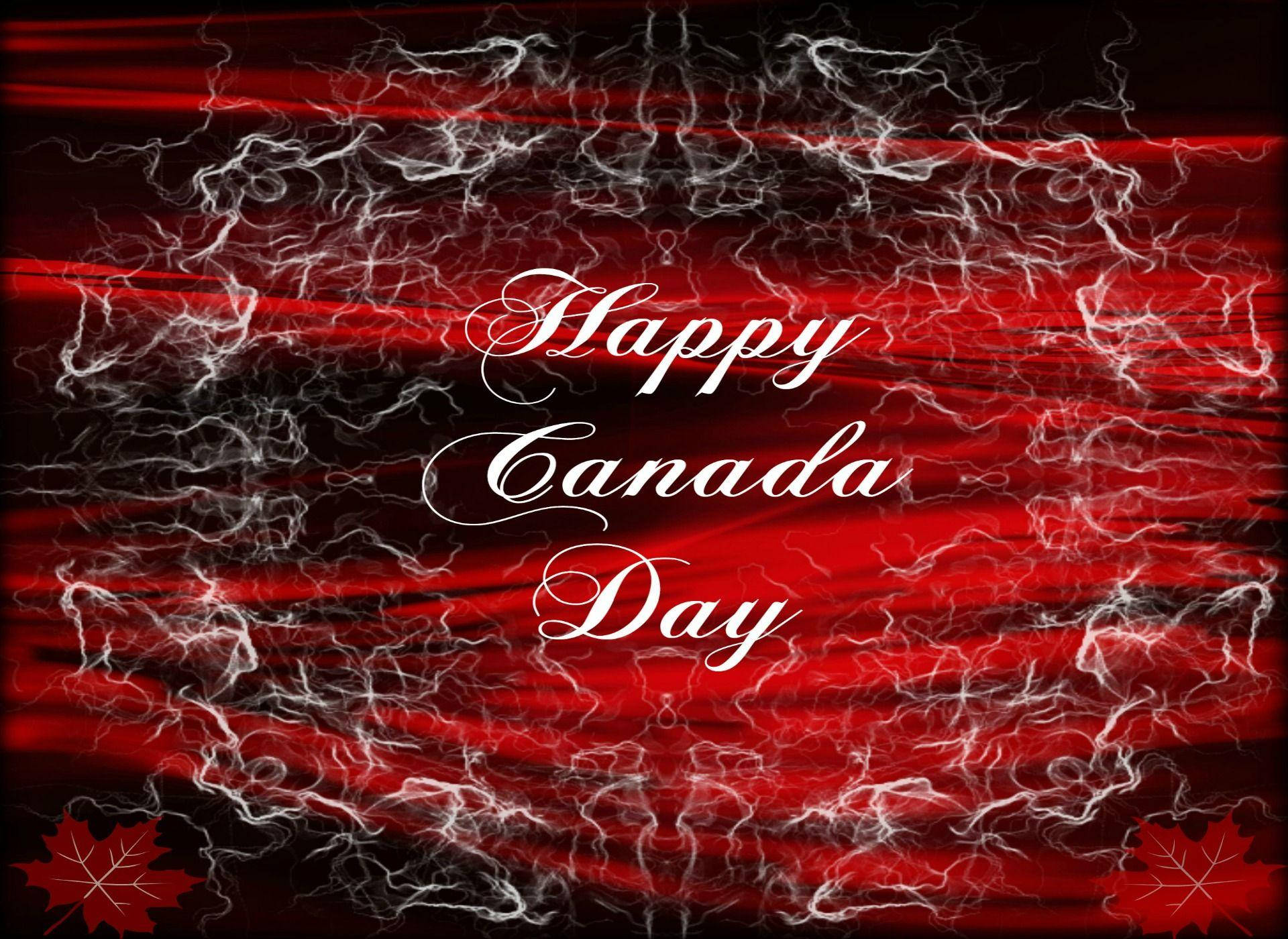 Canada Day Red Design Background
