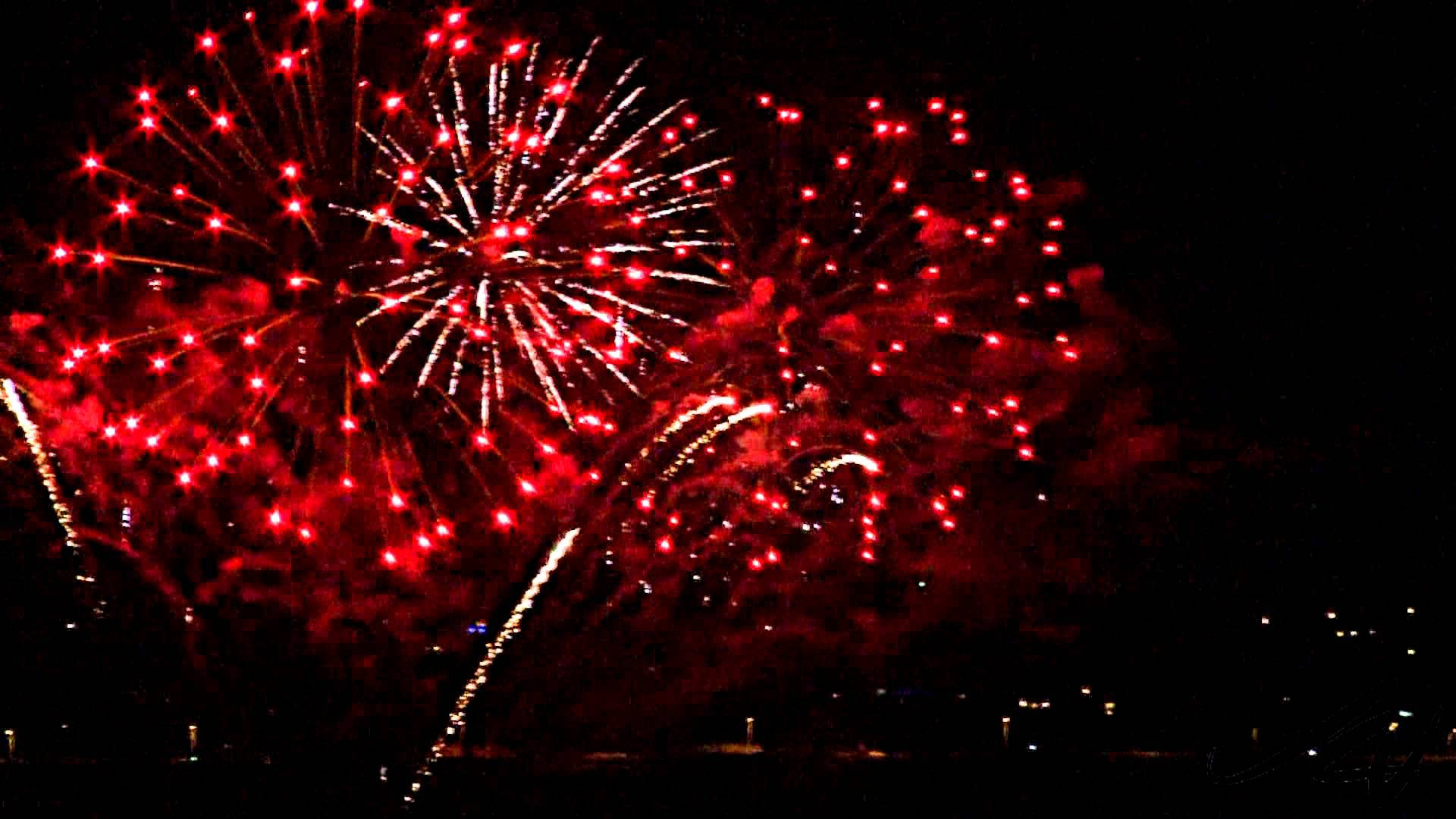 Canada Day Red Fireworks