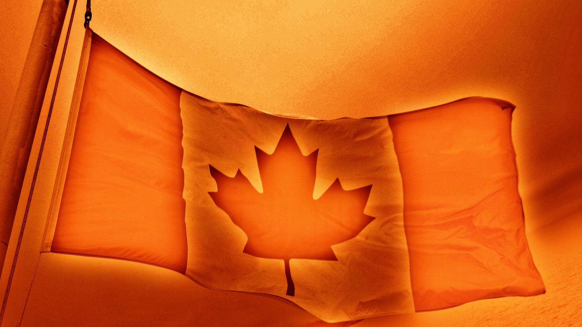 Canada Flag Orange Aesthetic