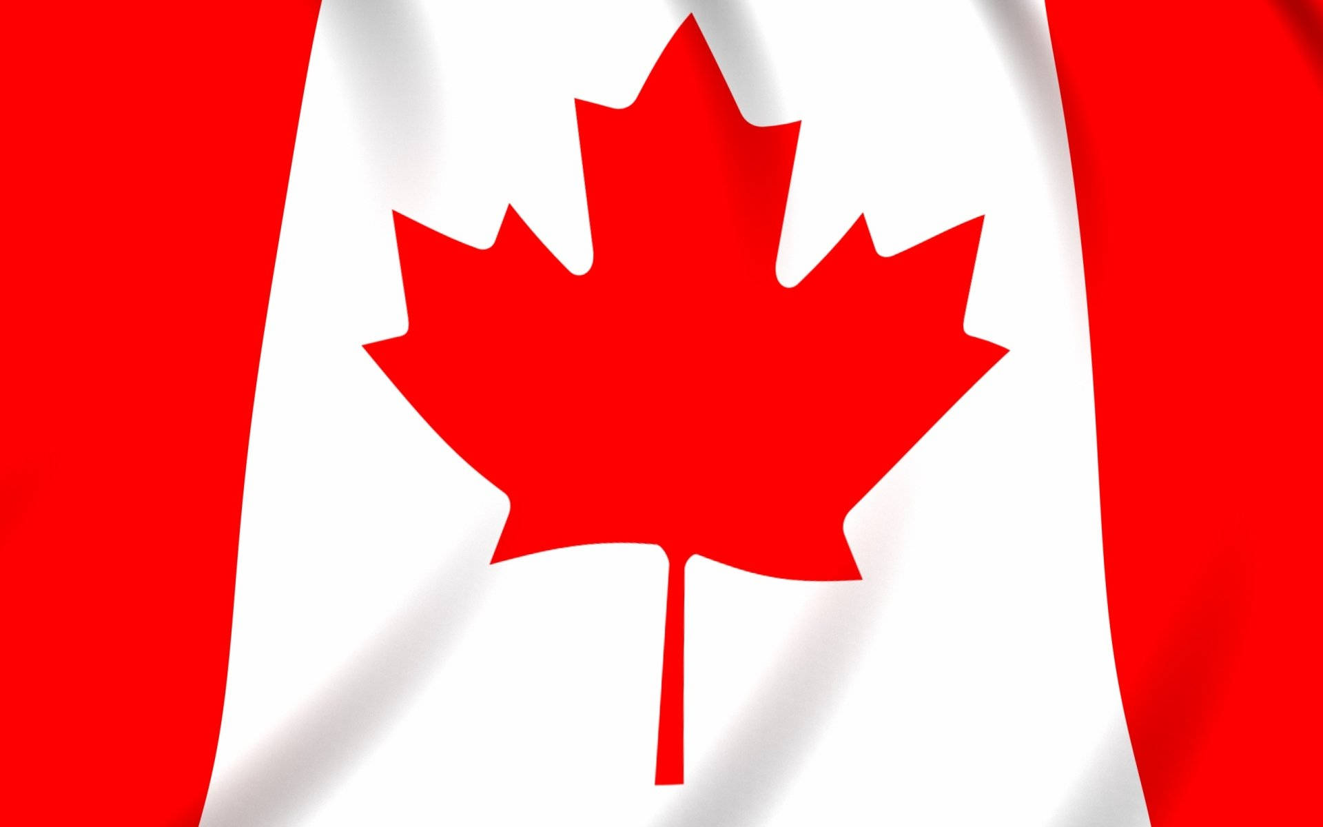 Canada Flag Red And White Background