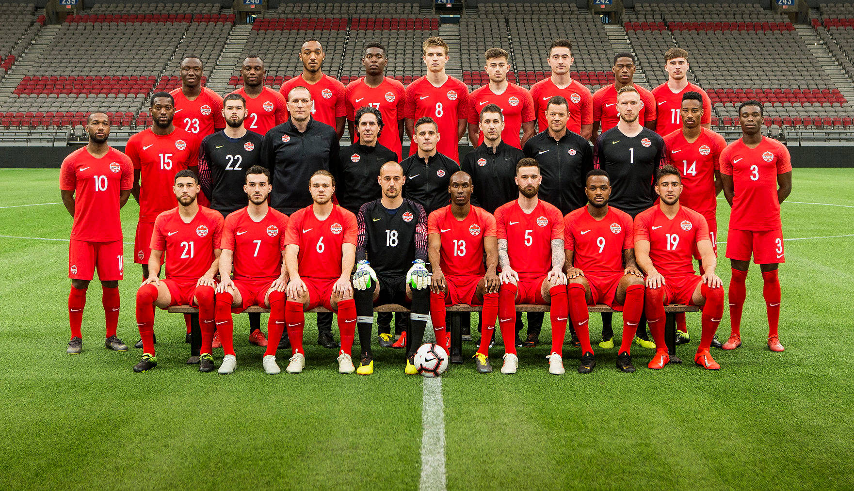 Canada National Football Team Group Shot Background