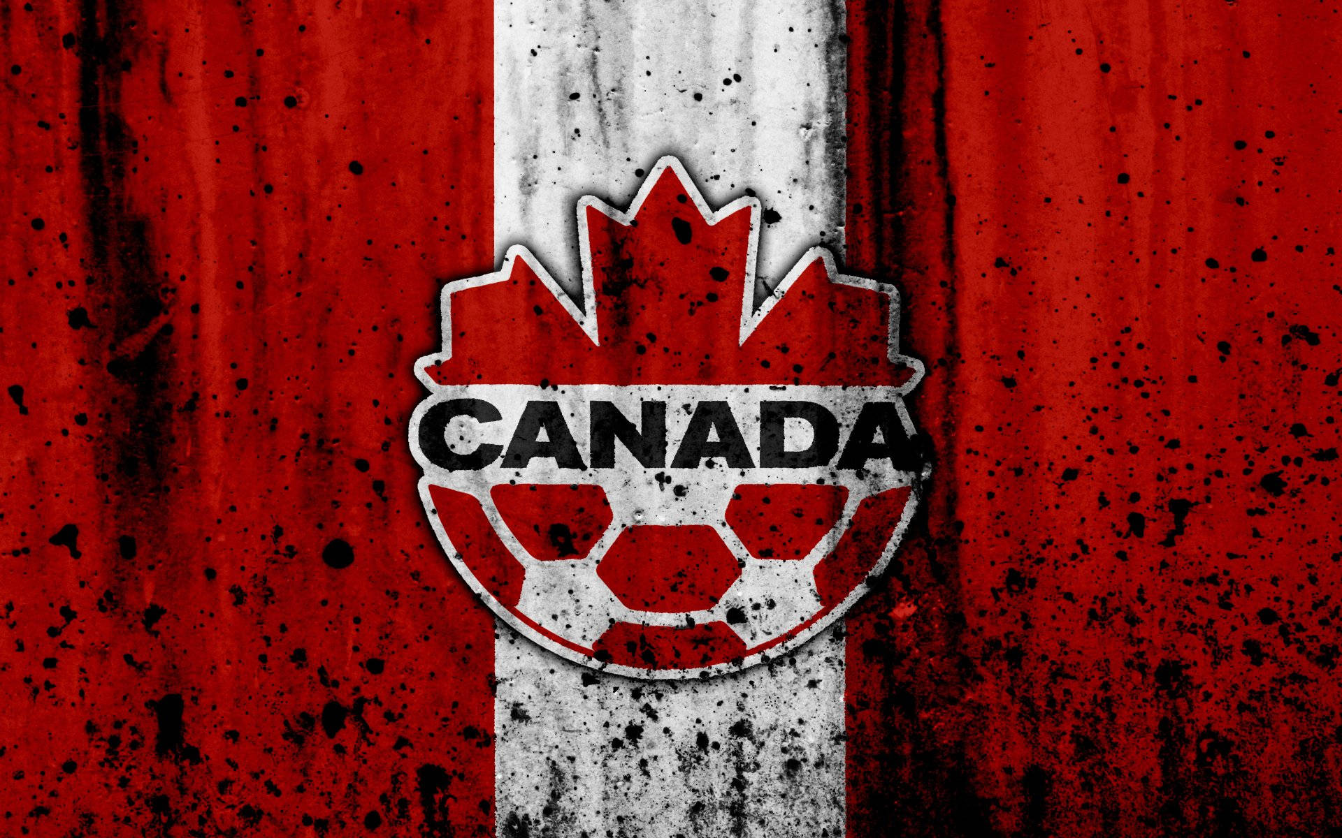 Canada National Football Team Grunge Logo Background